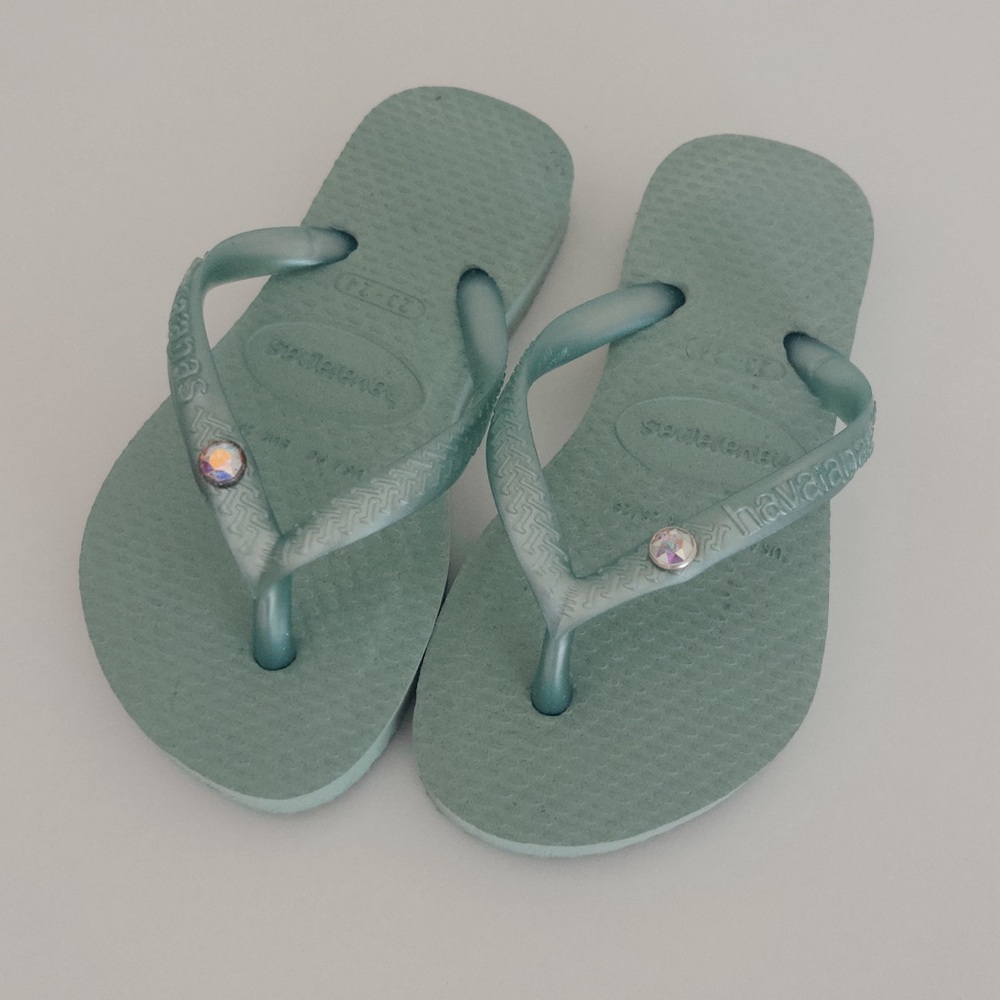Havaianas Girls Crystal Flip Flop Sandal